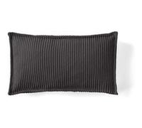 Stella - coussin - en velours côtelé - 32x57 cm - Gris foncé Gris foncé G