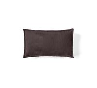 Stella - coussin - en velours côtelé - 32x57 cm - Marron