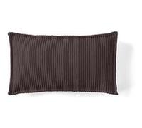 Stella - coussin - en velours côtelé - 32x57 cm - Marron