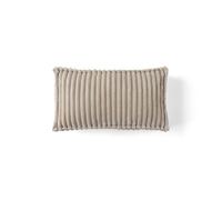 Stella - coussin - en velours côtelé grosses côtes - 32x57 cm - Beige Beige