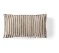 Stella - coussin - en velours côtelé grosses côtes - 32x57 cm - Beige