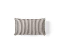 Stella - coussin - en velours côtelé grosses côtes - 32x57 cm - Gris clair Gris clair