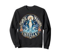 Stella Maris Notre-Dame étoile de la mer Marie Latine catholique Sweatshirt