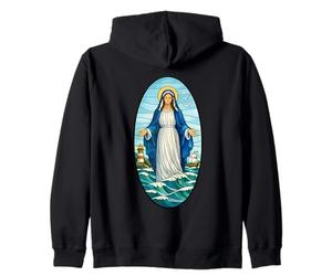 Stella Maris Notre-Dame étoile de la mer Marie Latine Sweat à Capuche