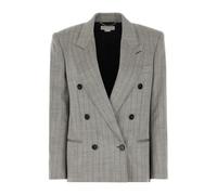 Stella McCartney - Blazer croisé à rayures - Femme - Vestes - Gris - Taille: 36 FR