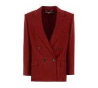 Stella McCartney - Blazer en laine bordeaux - Femme - Vestes - Rouge - Taille: 34 FR