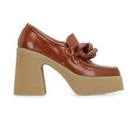 Stella McCartney - Escarpins à bout carré Skyla 110 mm - Femme - Chaussures - Brun - Taille: 40 EU