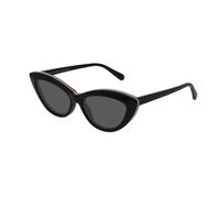 Stella McCartney Femme SC0187S 005 Lunettes de soleil outlet Acétate Noir Gris Cat Eye Normale