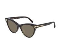 Stella McCartney Femme SC0212S 002 Lunettes de soleil outlet Acétate Havane Vert Papillon Normale