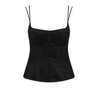 Stella McCartney, Femme, Tops, Noir, Taille: 38 FR Haut Noir avec Fermeture Éclair et Double Bretelle