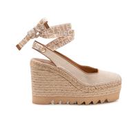 Stella McCartney - Gaia Wedge Slingback - Femme - Chaussures - Beige - Taille: 37 EU