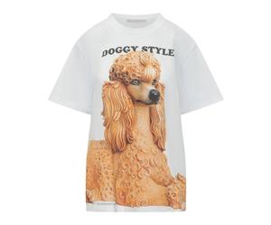 Stella McCartney - Jeff Koons Slippery When Wet T-Shirt - Femme - Tops - Blanc - Taille: 36 FR