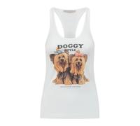 Stella McCartney - Jeff Koons Tank - Femme - Tops - Blanc - Taille: 36 FR