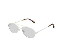 Stella McCartney Unisex SC0180S 003 Lunettes de soleil outlet Métal Blanc Gris Pilote Normale