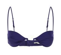 Stella McCartney - Wired Satin Bra Top - Femme - Sous-vêtements - Bleu - Taille: 36 FR