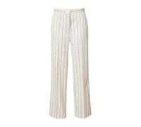 Stella Nova Pantalon à plis beige / bleu / rouge pastel, Taille 38