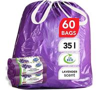 Stella Pack Sac Poubelle Lavande 35 Litres 35l Parfumé Ultra Résistant Sacs