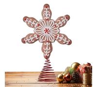 Stella per Albero Di Natale | Stella Pan Di per CIMA Albero,Fiocco Di Neve in Resina Feste Completa Decorazione per Interni Ed Esterni per Famiglie | Decorazione Festiva Fiocco Di Neve