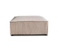 Stella - pouf - en velours côtelé grosses côtes - Beige