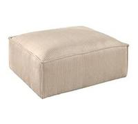 Stella - pouf en velours côtelé - style contemporain - Beige Beige G