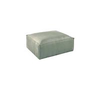 Stella - pouf en velours côtelé - style contemporain - Bleu Bleu