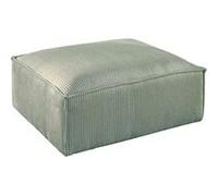 Stella - pouf en velours côtelé - style contemporain - Bleu Bleu