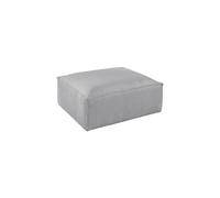 Stella - pouf en velours côtelé - style contemporain - Gris clair