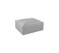 Stella - pouf en velours côtelé - style contemporain - Gris clair