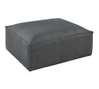 Stella - pouf en velours côtelé - style contemporain - Gris foncé Gris foncé