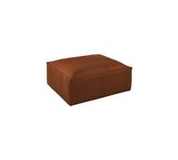 Stella - pouf en velours côtelé - style contemporain - Terracotta