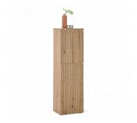 Stella Trading Austin Commode de Salle de Bain, Aspect, certifiée FSC, avec Beaucoup d'espace de Rangement, Bois d'ingénierie, Chêne Artisanal/chêne Sauvage, 40 x 136 x 31 cm
