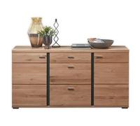 Stella Trading Buffet en chêne Ancien Massif, Aspect chêne Artisanal Ancien certifié FSC, Commode Moderne avec tiroirs et Beaucoup d'espace de Rangement, 170 x 86 x 42 cm (l x H x P)