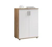 Stella Trading Deine Tante Emma 43-815-EX BC1040 Commode d'appoint Evoke Chêne NB Blanc env. 60/84/35 cm