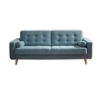 Stella Trading Fjord 3F Canapé-lit en microvelour Uran 05 Denim 222 x 86 x 90 cm