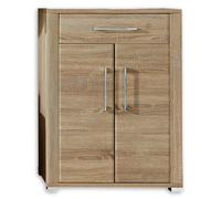 Stella Trading GO Armoire à Chaussures, Aspect chêne Sonoma - Étagère à Chaussures Moderne à Fermeture Douce avec Beaucoup d'espace de Rangement pour Vos Chaussures - 74 x 100 x 40 cm (l x H x P)