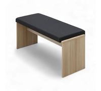 Stella Trading INA Banc Riva Aspect chêne certifié FSC - Banc de Salle à Manger Moderne pour Votre Salon et Votre Salle à Manger - 126 x 49 x 40 cm (l x H x P)