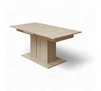 Stella Trading INA Table à Manger Extensible Aspect chêne Riva certifié FSC - Table Colonne Extensible pour Votre Salon et Salle à Manger - 180-220 x 77 x 90 cm (l x H x P)