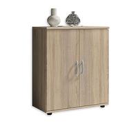 Stella Trading LILLY Commode en aspect chêne Sonoma - Commode moderne avec beaucoup d'espace de rangement pour le salon, la salle à manger et l'entrée - 60 x 70 x 30 cm (L/H/P)