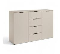 Stella Trading LINZ Commode en Cachemire - Buffet Moderne avec Beaucoup d'espace de Rangement - 135 x 90 x 40 cm (l x H x P)