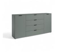 Stella Trading LINZ Commode Sauge - Buffet Moderne avec Beaucoup d'espace de Rangement - 180 x 90 x 40 cm (l x H x P)