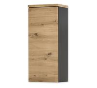 Stella Trading Memphis Armoire Suspendue pour Salle de Bain, Aspect, Grise, avec Beaucoup d'espace de Rangement, Bois d'ingénierie, Chêne Artisanal/Gris, Hängeschrank