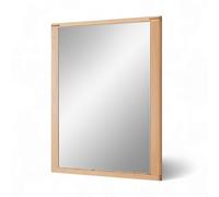 Stella Trading Nature One Miroir Mural en cœur de hêtre Massif certifié FSC - Miroir Polyvalent pour Couloir et Garde-Robe - 74 x 93 x 4 cm (l x H x P)