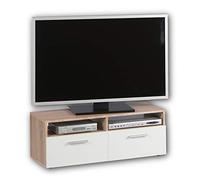 Stella Trading Rana TV Lowboard en chêne Sonoma/Blanc