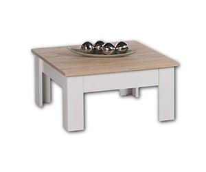 Stella Trading Romance Mini tiroir Aspect mélèze San Remo & Sibiu - Table Basse de Style Maison de Campagne pour Votre Salon, Chêne, Marron, 80 x 40 x 80 cm
