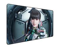 Stellar Blade Tapis de souris de jeu, grand tapis de souris XXL, 900 x 400 mm, dessous en caoutchouc antidérapant bords cousus, pour PC, ordinateur portable, grande protection de bureau étendue pour