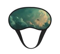 Stellar Horizon Masque de sommeil doux et respirant avec bande élastique pour les voyages et le camping.