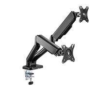 Stellar Mounts Bras de moniteur LCD à double ressort avec ports USB et multimédia pour : moniteur Dell 24 - P2422H - Full HD 1080p, technologie IPS, technologie Comfortview Plus