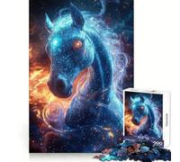 Stellar Phantom︰ Le Cheval Cosmique Puzzle 1000 Pièces pour Adolescents Jeu de Logique Claire Passe-Temps Calme Découpe Parfaite Cadeau Classique 50x75cm
