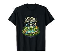 Stellar Spa Retreat Cute UFO Hot Spring Jeu de Mots T-Shirt