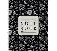 Stellar Space Line Art Notebook: Minimal space line art Notebook | Size 8.5" x 11" With Line (30 Lines), 120 Pages